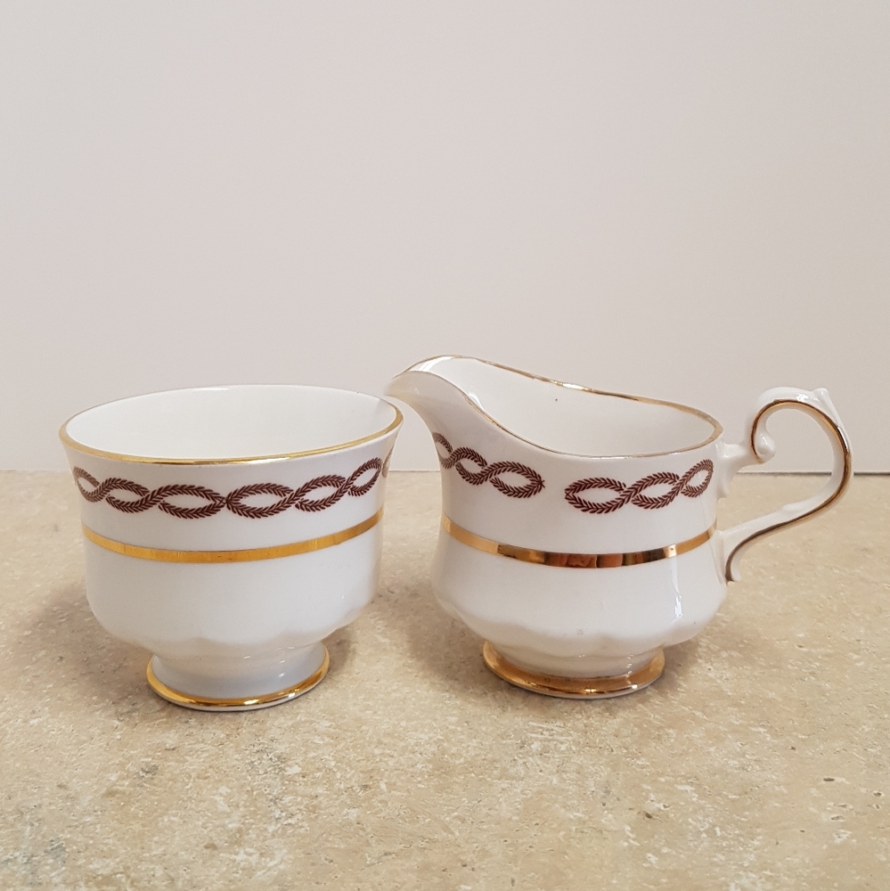 Imperial 22kt Gold Cream & Sugar Set